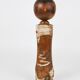 Decorative Kokeshi doll sculpture from northern Japan, hand-painted.