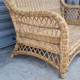 Rattan and wicker sofa 1960