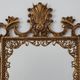 Miroir en métal doré de style Chippendale, Italie, 20e siècle