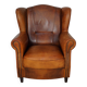 Vintage Dutch Cognac Colored Leather Club Chair