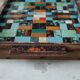 Tray vintage ceramic mosaic