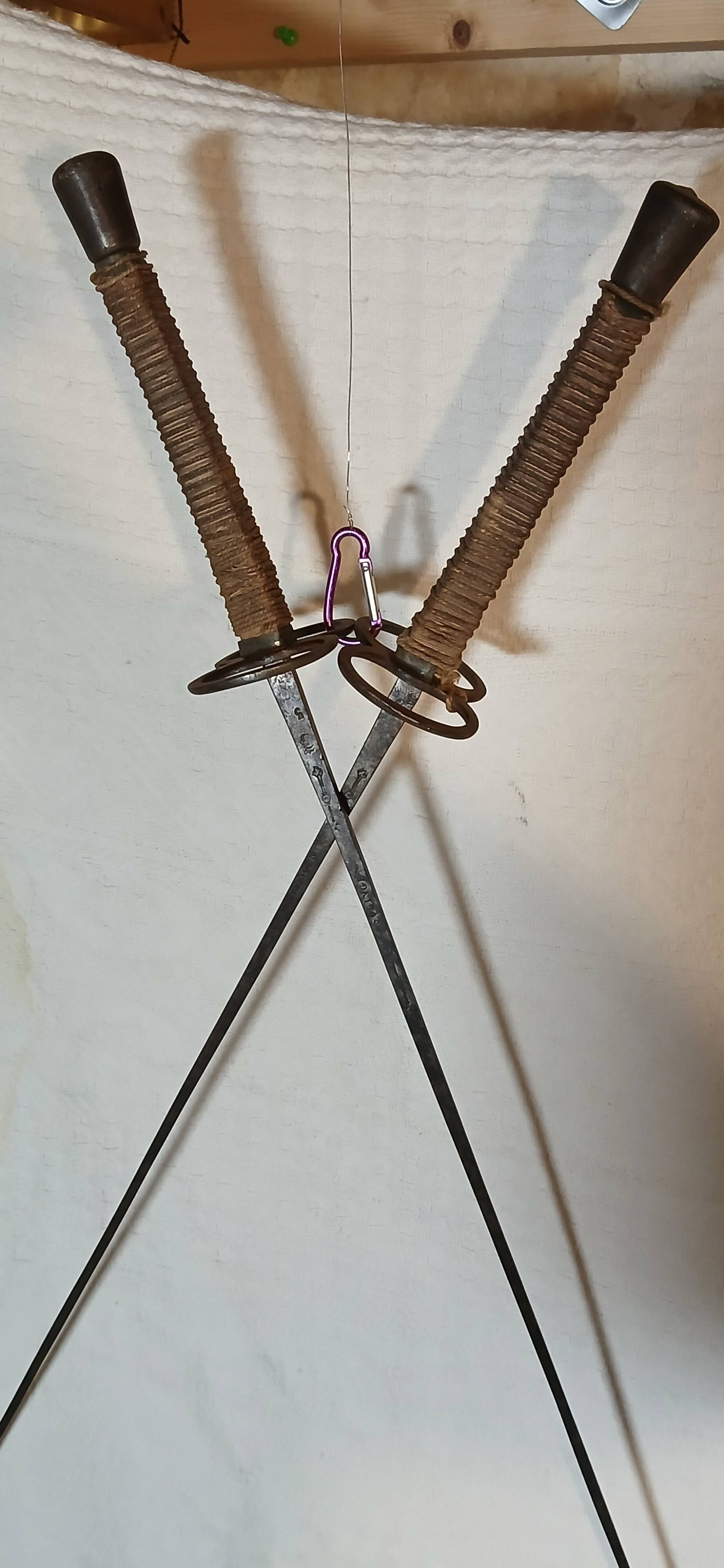 Pair of training foils, late 19th century.