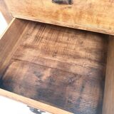 Solid oak trade counter, six drawers, France, circa 1920.