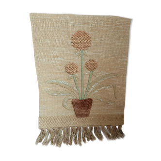 Jute and cotton wall hanging India