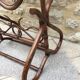 Brown rattan floor mirror 57x176cm