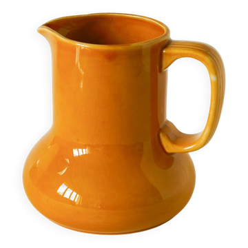 Pichet en céramique, jaune, design, 1960