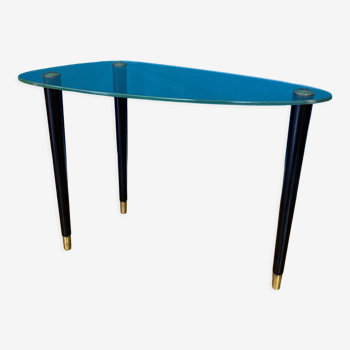 Glass side table