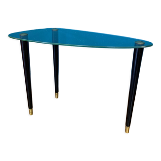 Glass side table