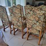 chaises style louis xiii os de mouton