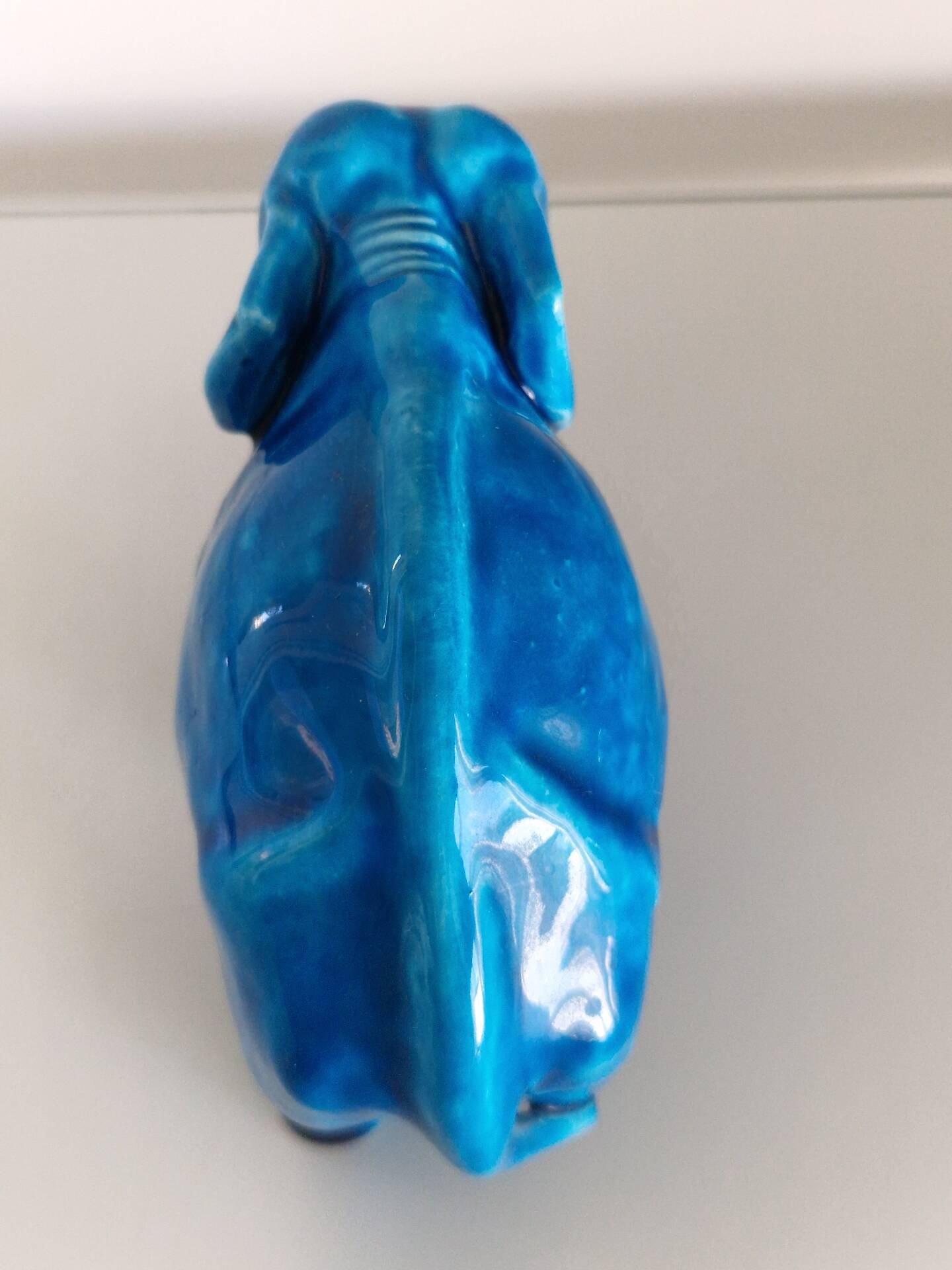 Art Deco elephant statue in ceramic by Paul Milet.