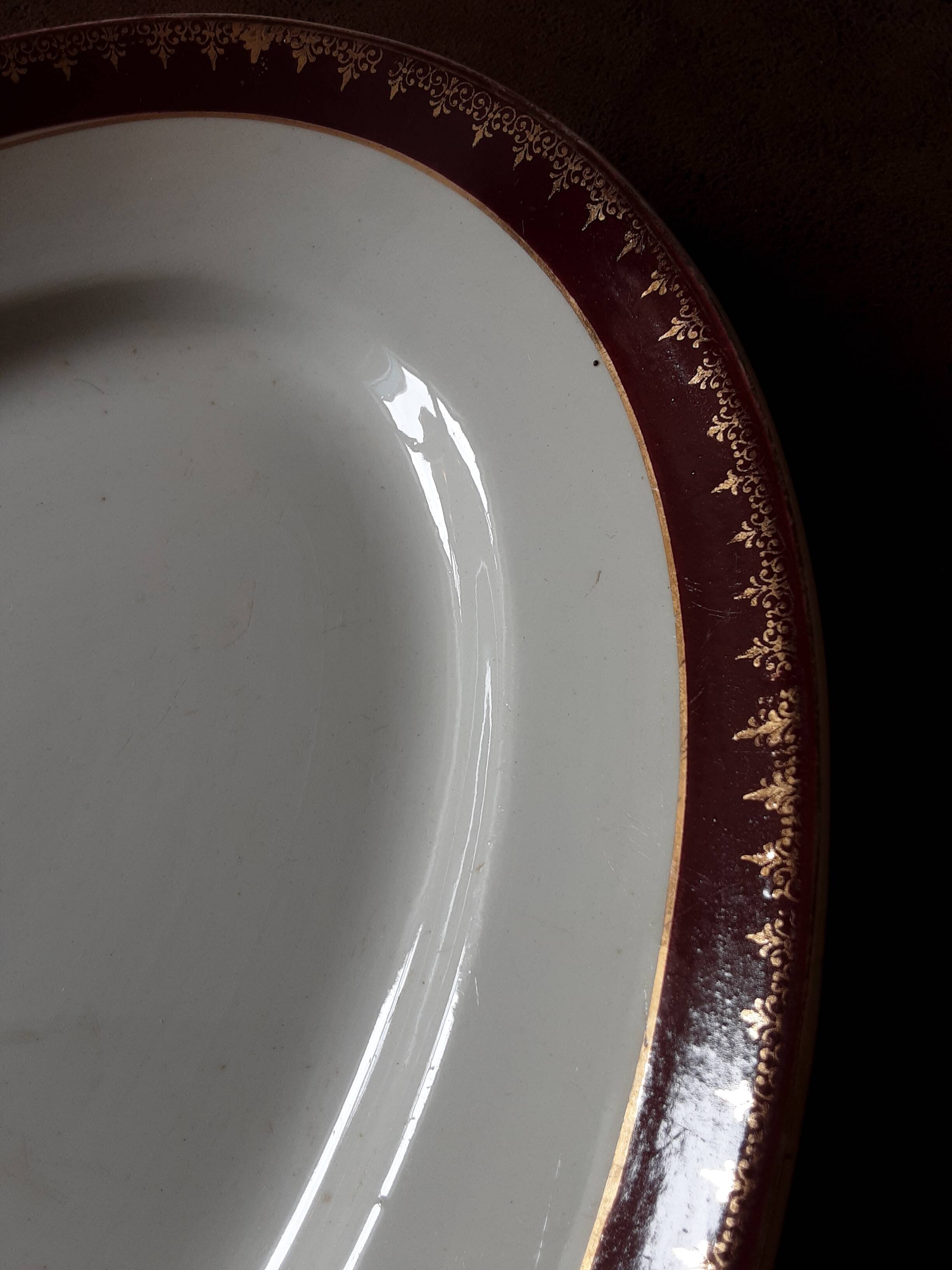 Plat oval Digoin sarreguemines