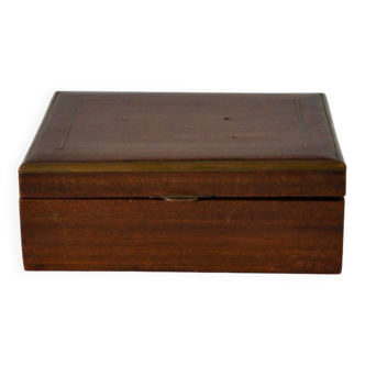 Wooden and brass box, art deco, 1930