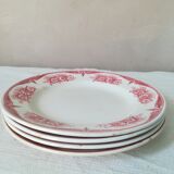 4 Assiettes terre de fer