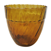 Cache amber glass jar