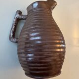Large antique ceramic stoneware jug, glazed, 1950.