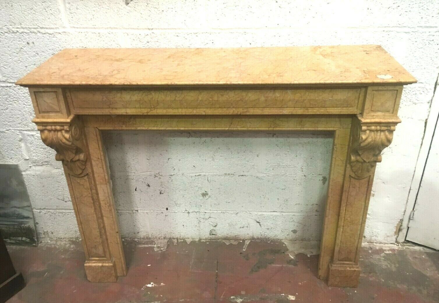 Louis Philippe yellow marble mantel
