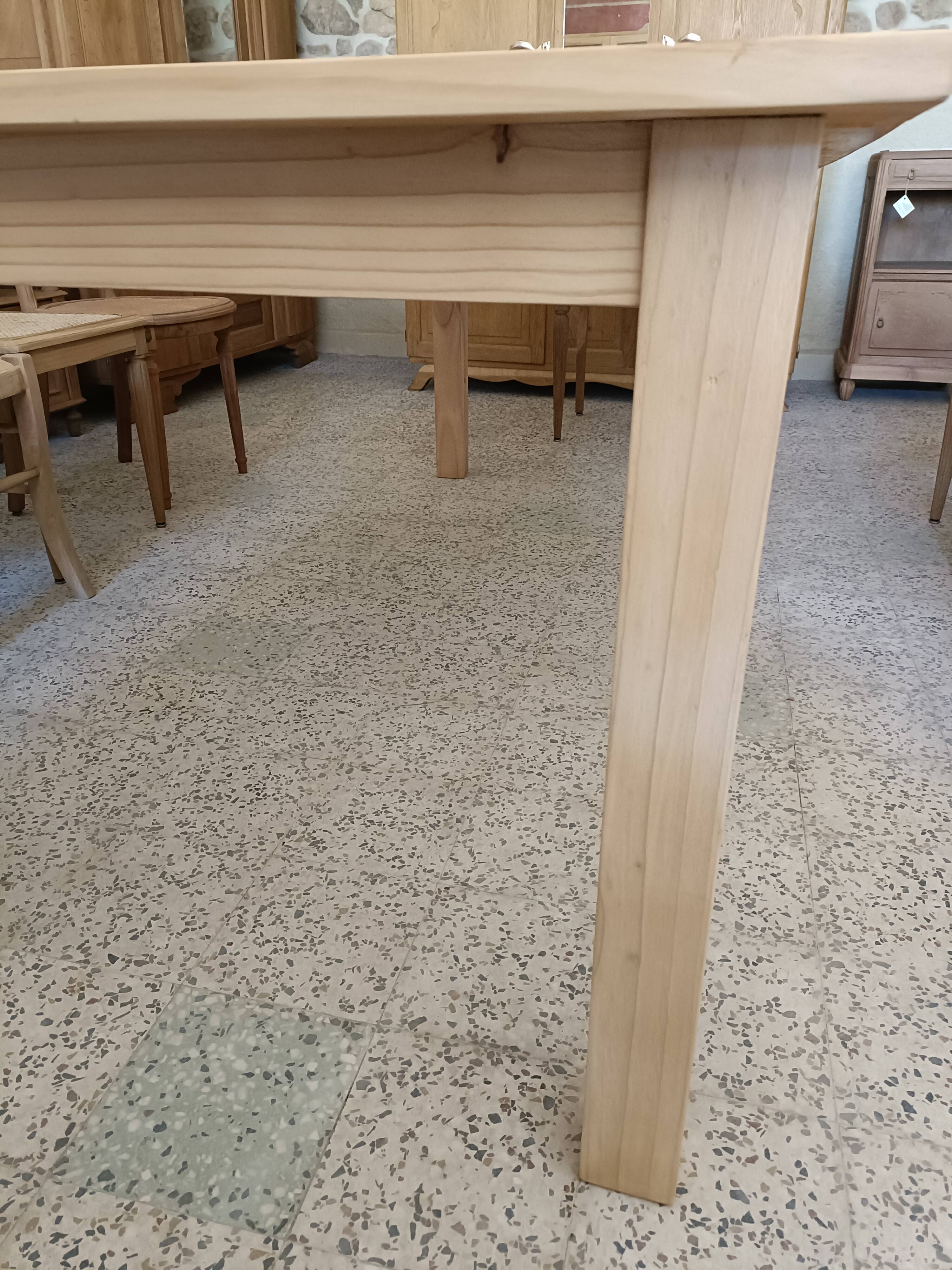 Renovated rectangular dining table
