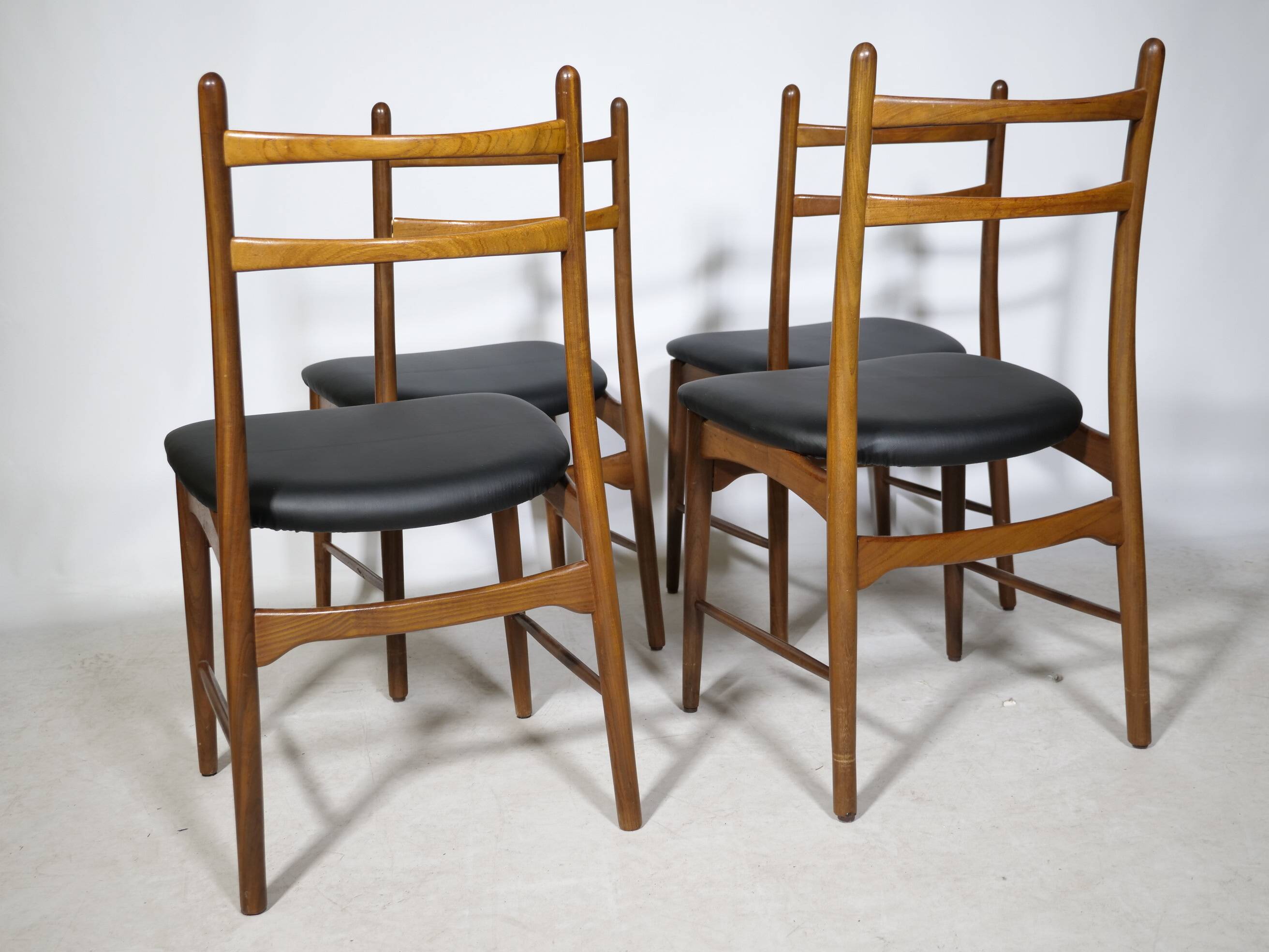 Teak Dining Chairs, Design by Georg Leowald for Wilkhahn, Set of 4, 1960s