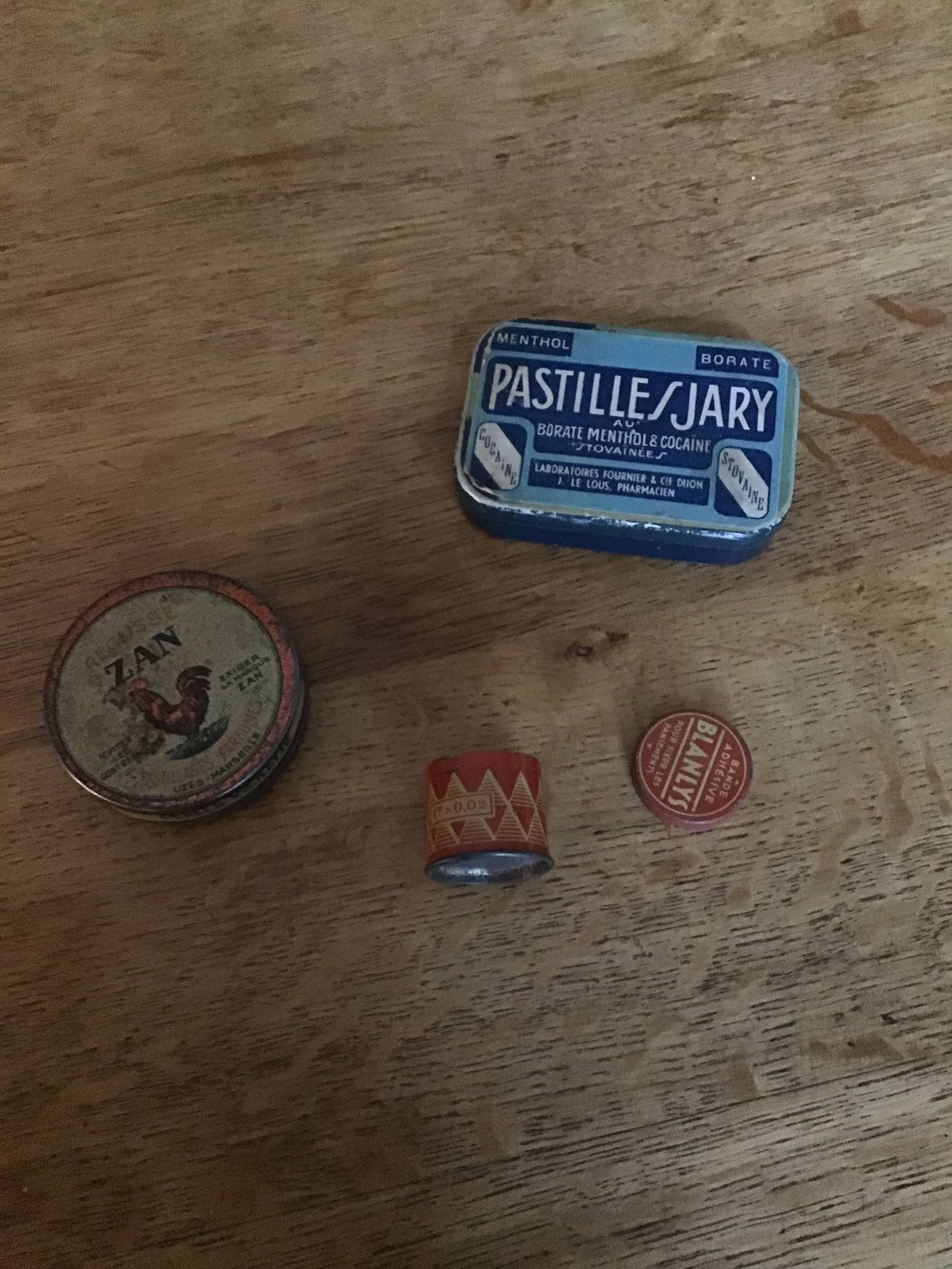 Lot of old pharmacy boxes