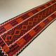 Afghan narrow Kilim Runner 384x94 cm, shabby chic, vintage decor kelim rug