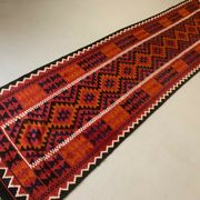 Afghan narrow Kilim Runner 384x94 cm, shabby chic, vintage decor kelim rug