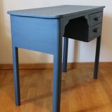 Small desk or vintage dressing table, blue