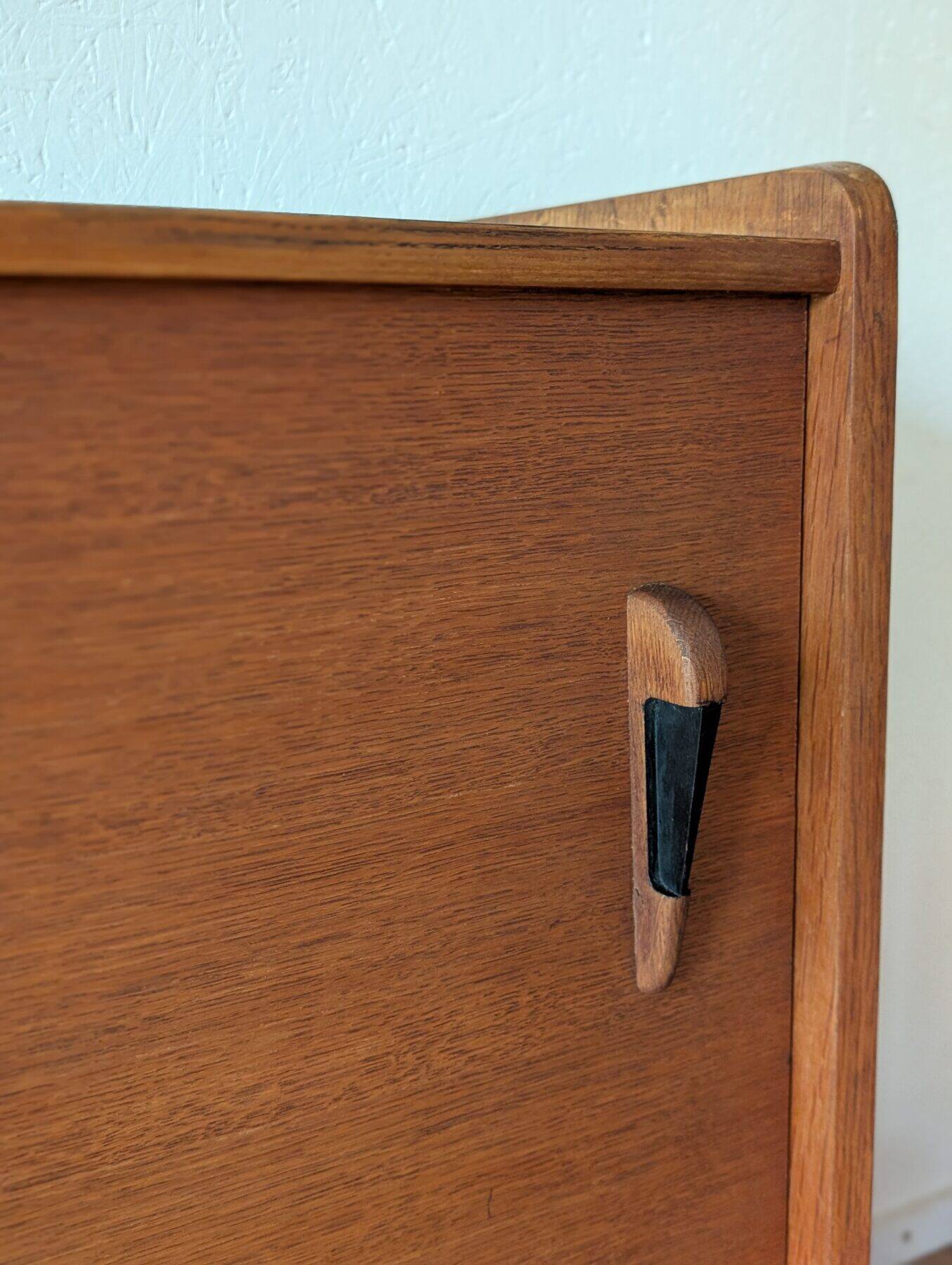 Oak enfilade by Gérard Guermonprez, 1950s-60s.
