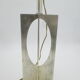 Lamp brass nickel-plated chrome year 70