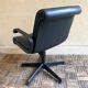 Richard Sapper vintage 90 black leather Knoll desk