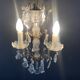 Gilt bronze chandelier with crystal pendants, early 20th century