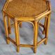 Table basse vintage en rotin