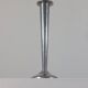 Vintage postmodern art deco revival chromed aluminum candlestick