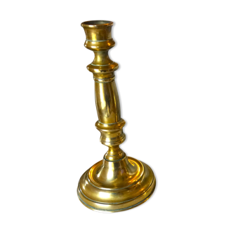 Solid brass candle holder