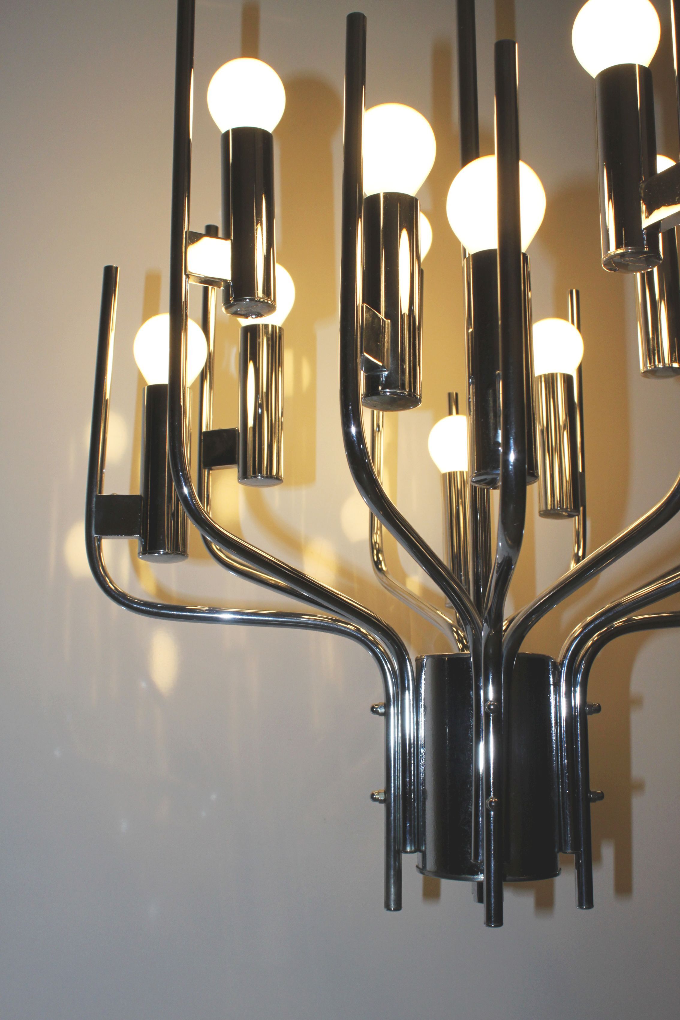 Chandelier from Sciolari in chrome metal
