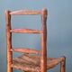 Pair of straw chairs