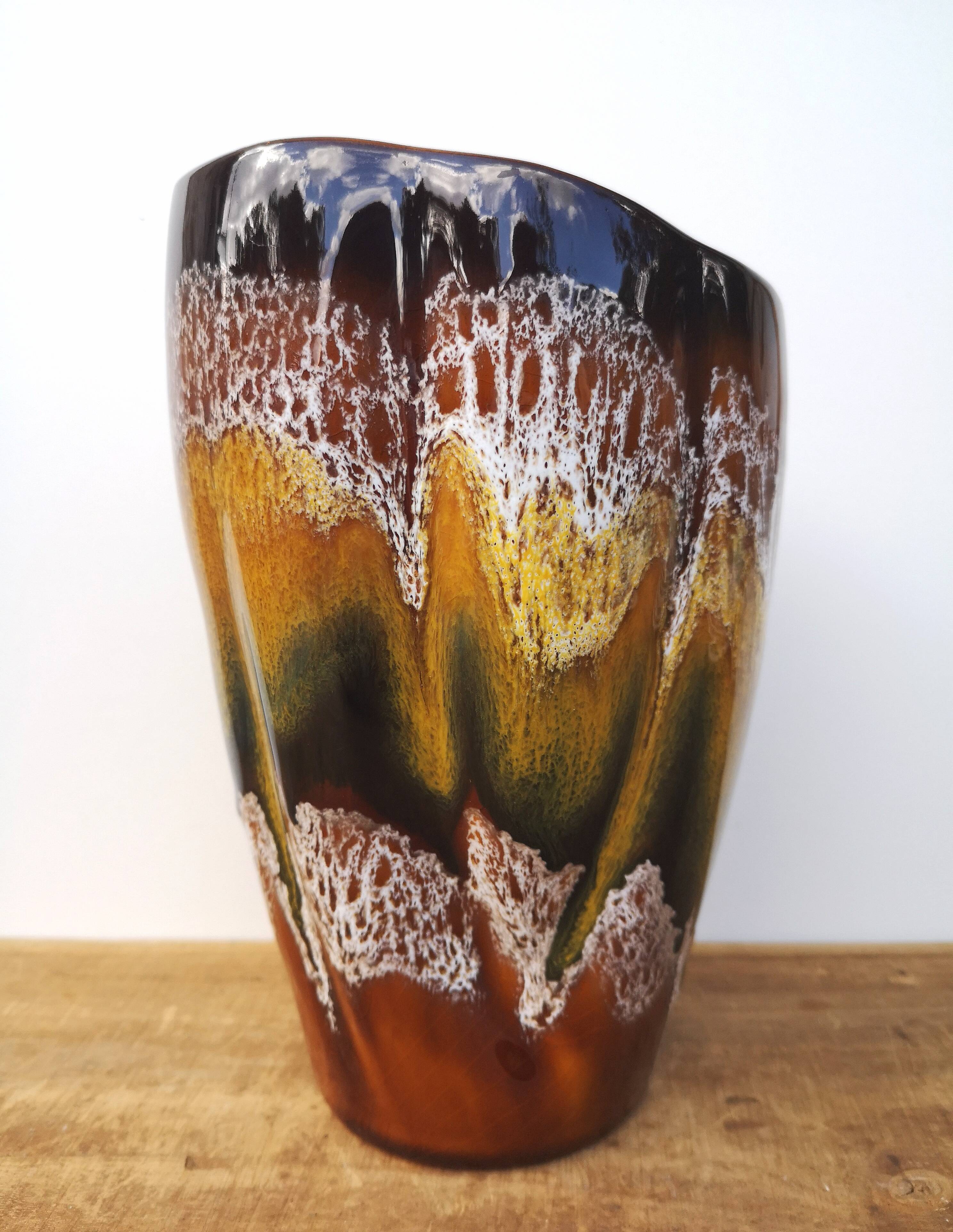 Antique vase - Digoin Sarreguemines - Hawaii model