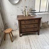 Solid elm aranjou chest of drawers