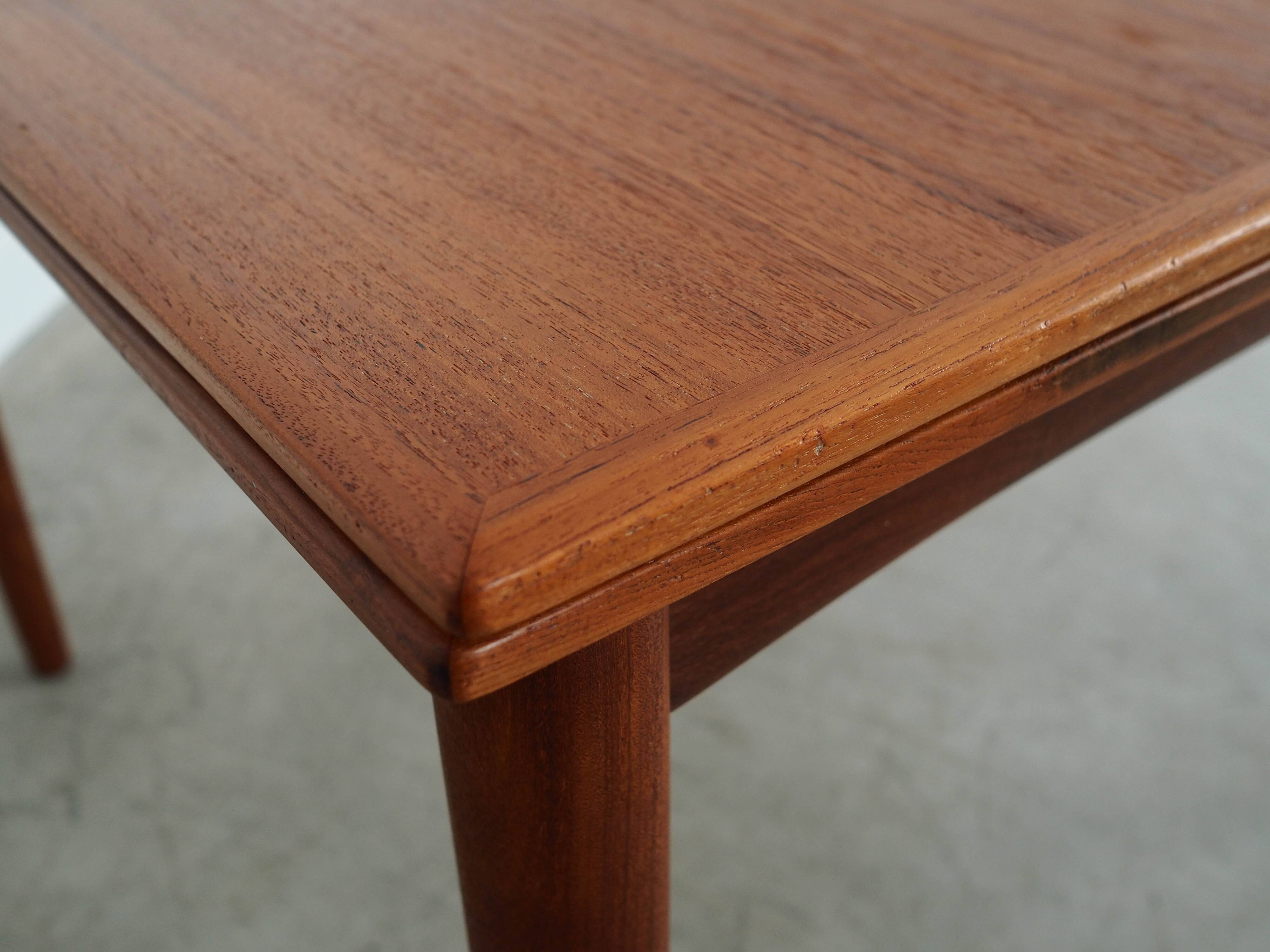 Teak table, Danish design, 1970s, production: Denmark