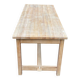 Renovated extendable farmhouse dining table in solid oak, 1950, 200cm.