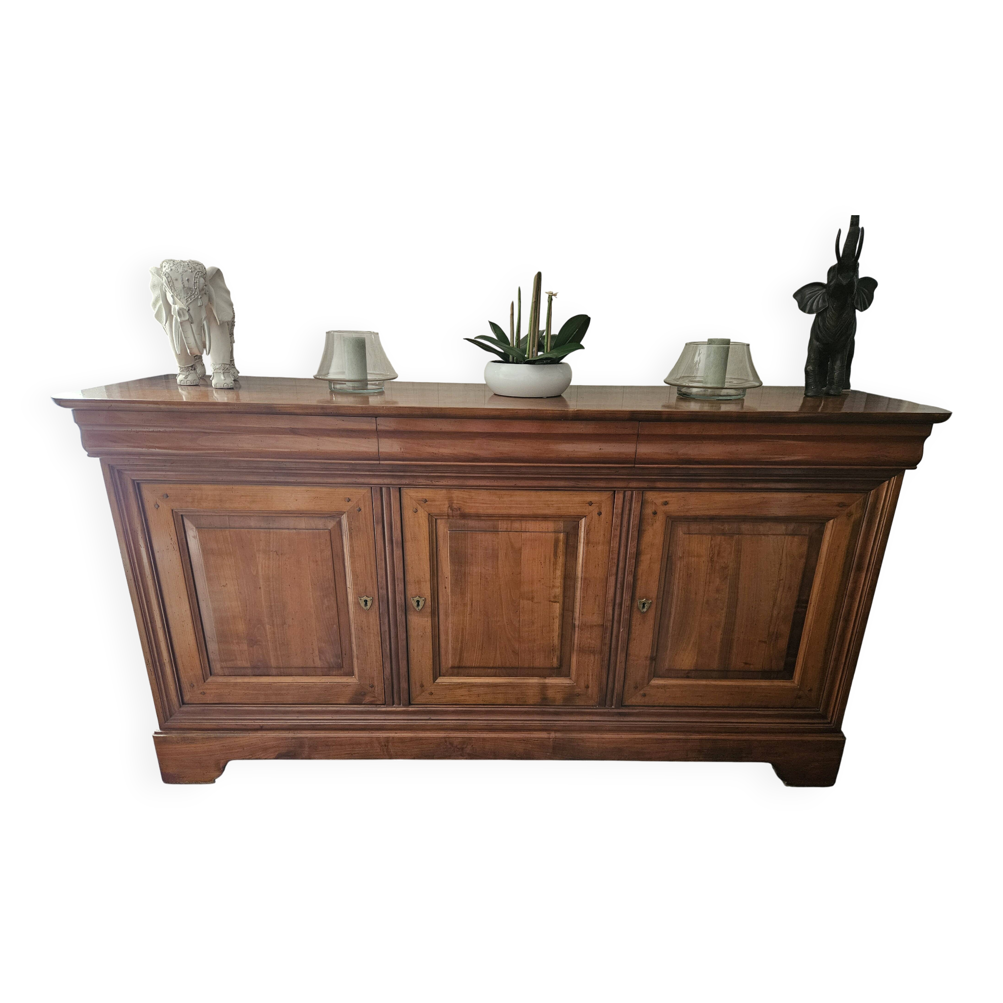 Buffet style Louis Philippe in solid cherry wood