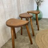 Set of 3 tripod stools