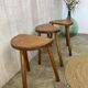 Set of 3 tripod stools