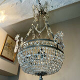 Louis XVI basket chandelier