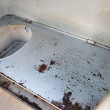 Metal medicine cabinet mirror