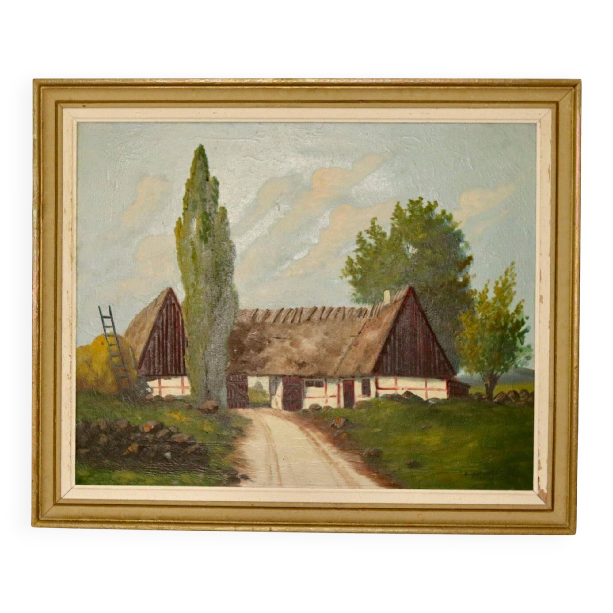 « Paysage avec ferme » par E Johansson