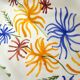 Coupelle mid-century Vallauris décor floral coloré