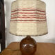 Table lamp with a stoneware base signed Baudat