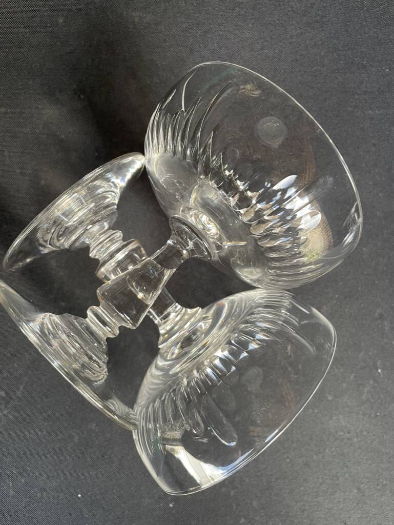 6 Baccarat champagne glasses – Art Nouveau