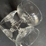 6 Baccarat champagne glasses – Art Nouveau