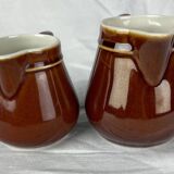 Set of 2 ceramic milk pots